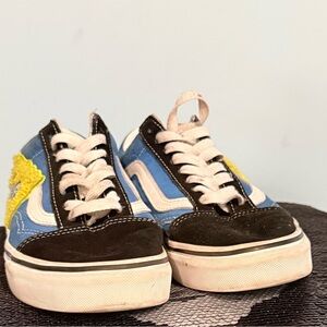 Vans Black and Blue Women's Shoes